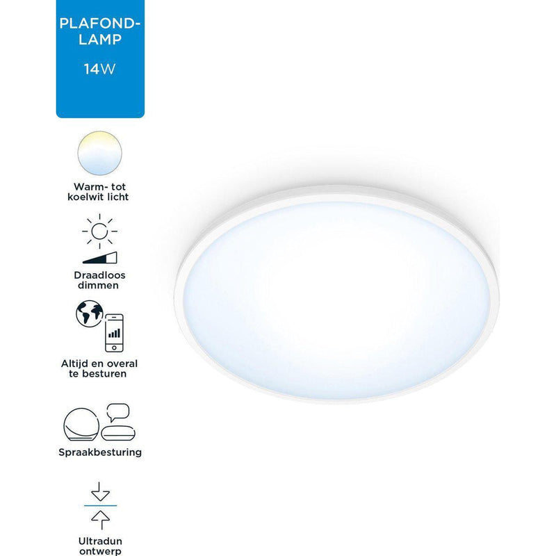 WIZ SuperSlim Ceiling 14W W RD 27-65K TW-PHILIPS NEDERLAND [BO] (verlichting)-Bouwhof shop (6936659558576)