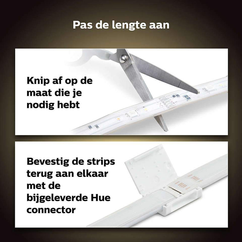 Philips Hue White and Color Ambiance Lightstrip Plus basispakket (2 meter)-PHILIPS NEDERLAND (verlichting)-Bouwhof shop (6135134945456)