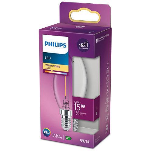 PHILIPS LED KAARS E14 TRANSPARANT 15W WARM WIT LICHT-PHILIPS NEDERLAND (lichtbronnen)-Bouwhof shop (6147892347056)