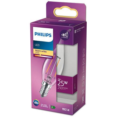 PHILIPS LED KAARS E14 TRANSPARANT 25W WARM WIT LICHT-PHILIPS NEDERLAND (lichtbronnen)-Bouwhof shop (6147892052144)