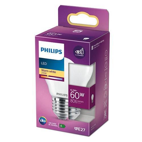 PHILIPS LED KOGELLAMP E27 MAT 60W WARM WIT LICHT-PHILIPS NEDERLAND (lichtbronnen)-Bouwhof shop (6147893461168)