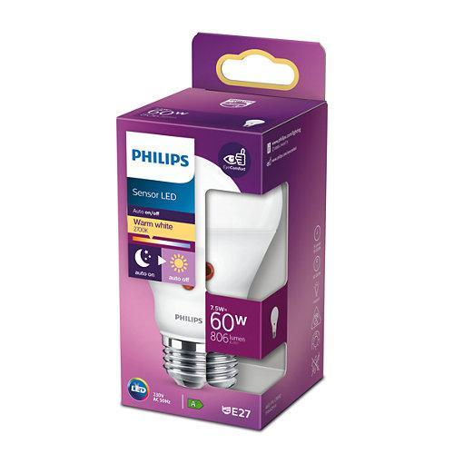 PHILIPS LED LAMP E27 MAT 60W WARM WIT LICHT-PHILIPS NEDERLAND (lichtbronnen)-Bouwhof shop (6147893657776)