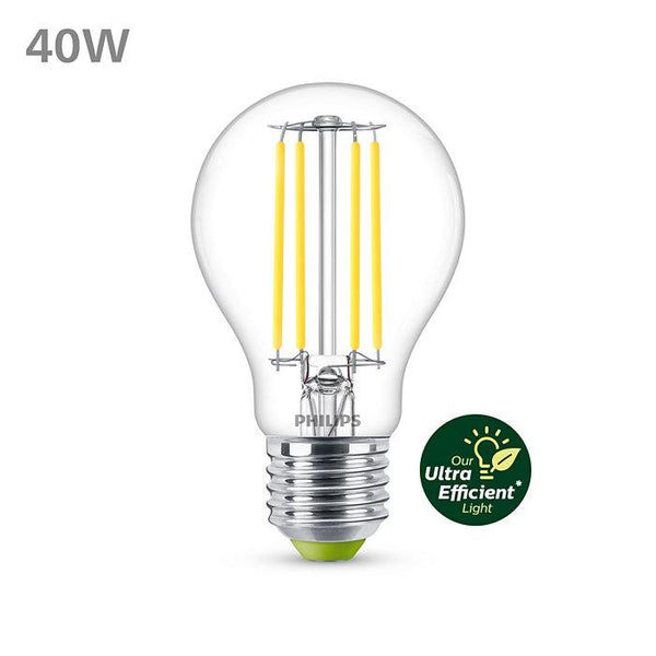 Philips led lamp transparant - 40 w - e27 - koelwit licht-PHILIPS NEDERLAND [BO] (lichtbronnen)-Bouwhof shop (6964068942000)