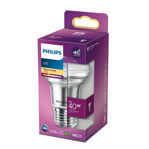 PHILIPS LED REFLECTOR E27 TRANSPARANT 40W WARM WIT LICHT-PHILIPS NEDERLAND (lichtbronnen)-Bouwhof shop (6147891560624)