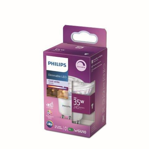 PHILIPS LED SPOT GU10 35W DIMBAAR KOEL WIT LICHT-PHILIPS NEDERLAND (lichtbronnen)-Bouwhof shop (6147890708656)