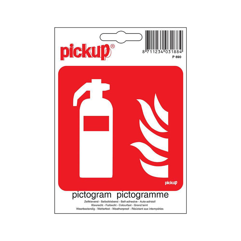 PICTOGRAM 100X100 MM. BRANDBLUSAPPARAAT-PICKUP STICKERS [BO]-Bouwhof shop (6165697822896)