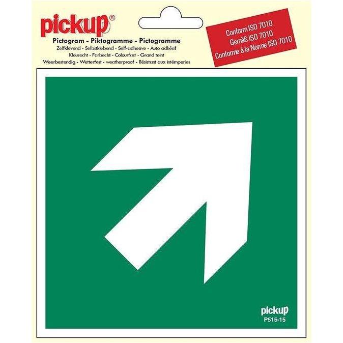 Pictogram Vinyl 150x150 mm. Richtingspijl 45-PICKUP STICKERS [BO]-Bouwhof shop (6690980855984)