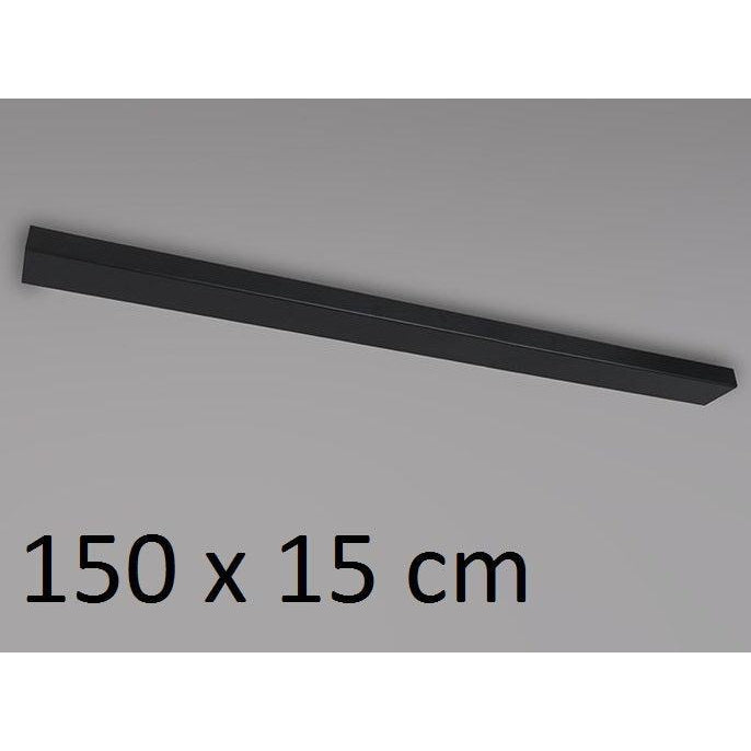 Plafondbalk 1500x150x25mm poeder zwart zonder gaten-EXPO TRADING (verlichting)-Bouwhof shop (6791374733488)