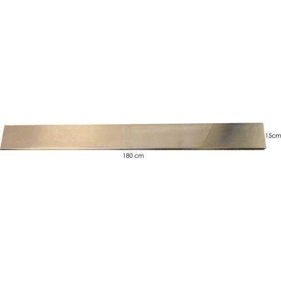 Plafondbalk 1800x150x25mm satin staal zonder gaten-EXPO TRADING (verlichting)-Bouwhof shop (6791376437424)