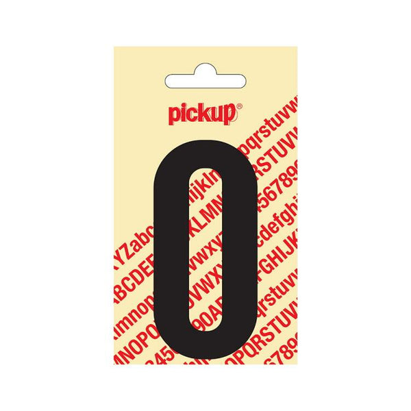 Plakcijfer Nobel 90 mm. zwart 0-PICKUP STICKERS [BO]-Bouwhof shop (6969660637360)