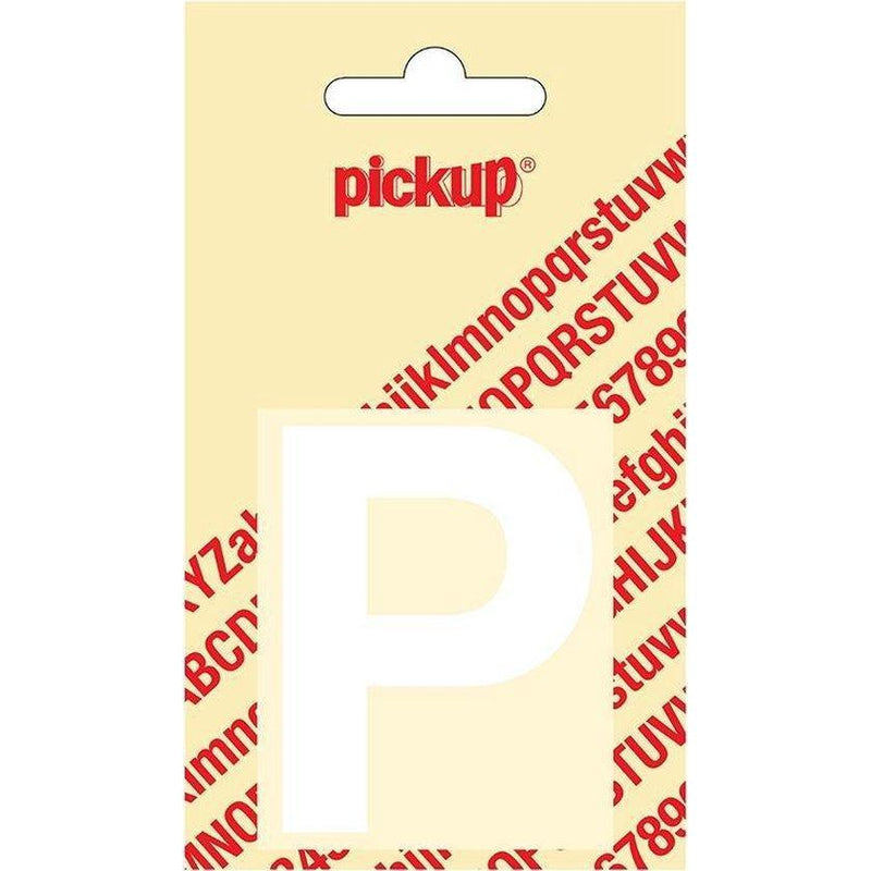 Plakletter Helvetica 60 mm. wit P-PICKUP STICKERS [BO]-Bouwhof shop (6690975973552)