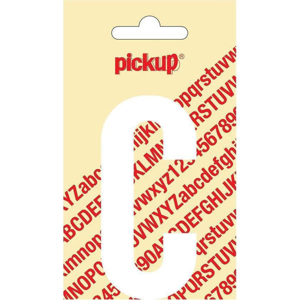 Plakletter Nobel 120mm wit C-PICKUP STICKERS [BO]-Bouwhof shop (6690979348656)