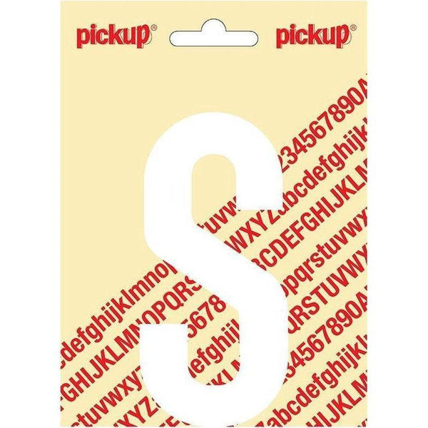 Plakletter Nobel 120mm wit S-PICKUP STICKERS [BO]-Bouwhof shop (6690980102320)