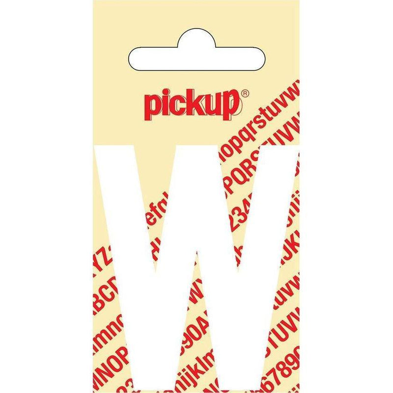 Plakletter Nobel 120mm wit W-PICKUP STICKERS [BO]-Bouwhof shop (6690980298928)