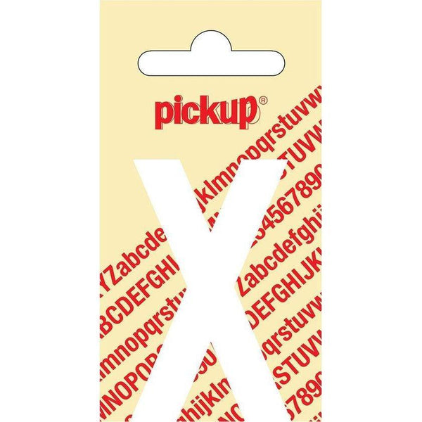 Plakletter Nobel 120mm wit X-PICKUP STICKERS [BO]-Bouwhof shop (6690980364464)