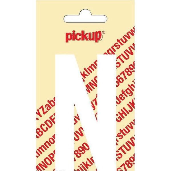 Plakletter Nobel 90 mm. wit N-PICKUP STICKERS [BO]-Bouwhof shop (6690977972400)