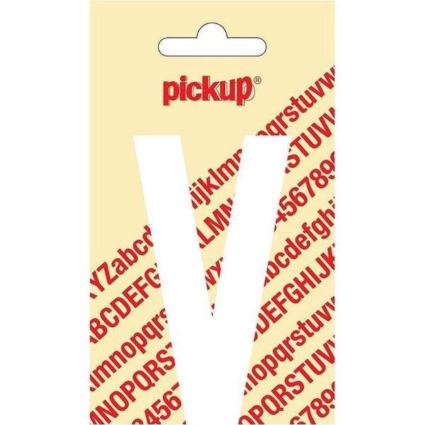 Plakletter Nobel 90 mm. wit V-PICKUP STICKERS [BO]-Bouwhof shop (6690978300080)