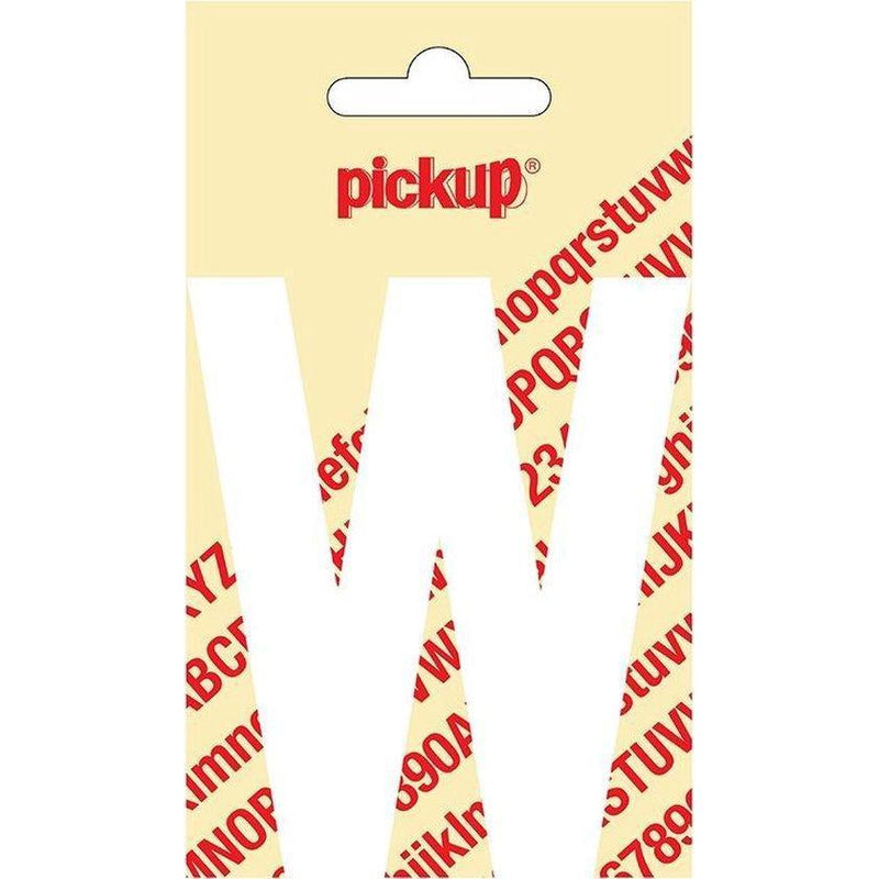 Plakletter Nobel 90 mm. wit W-PICKUP STICKERS [BO]-Bouwhof shop (6690978332848)