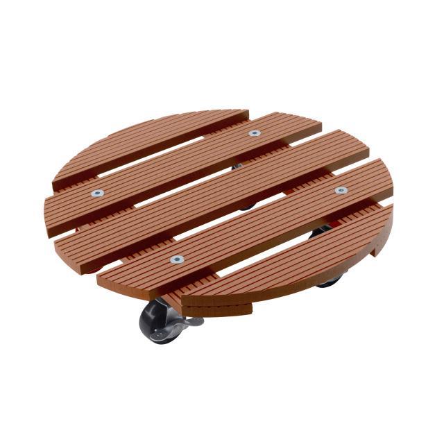 PLANTENROLLER 30cm ROND WPC BR W-CONMETALL (ijzerwaren) | WUPPERTAL-Bouwhof shop (6657253671088)