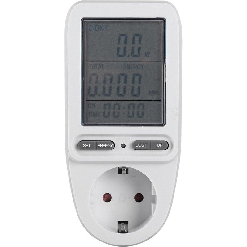 Q-Link energiekostenmeter randaarde - digitaal - memory wit-SHI (electra)-Bouwhof shop