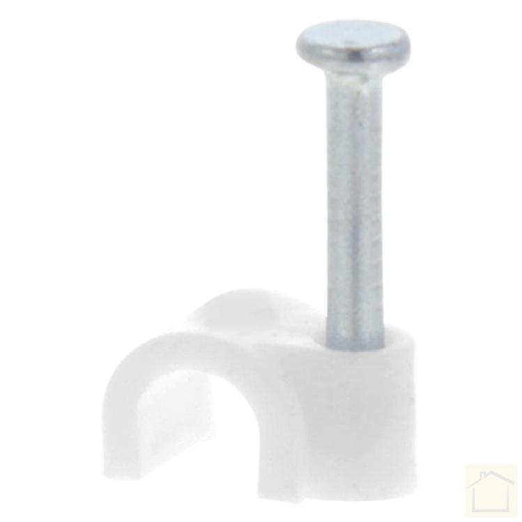 Q-LINK KABELCLIP ROND 5 MM WIT (20 STUKS)-Installatiematerialen-Bouwhof shop (6135359602864)