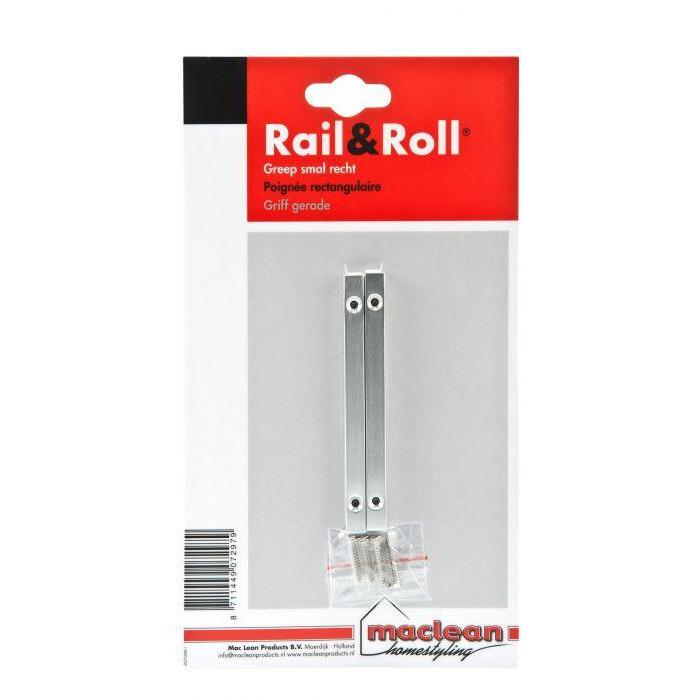 RAIL & ROLL HANDGREEP ALU RECHT PAKKET-MAC LEAN PRODUCTS BV-Bouwhof shop (6149563318448)