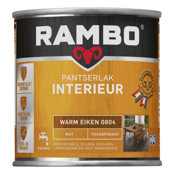 RAMBO PANTSERLAK INTERIEUR TRANSPARANT MAT 0804 WARMEIKEN 250 ML.-LUIJTEN VVZ-Bouwhof shop (6146876997808)