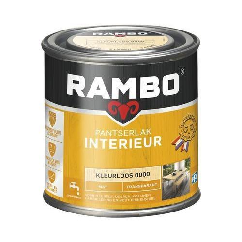 RAMBO PANTSERLAK INTERIEUR TRANSPARANT MAT KLEURLOOS 250 ML.-LUIJTEN VVZ-Bouwhof shop (6146876342448)