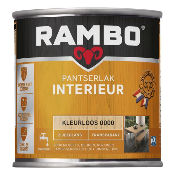 RAMBO PANTSERLAK INTERIEUR TRANSPARANT ZIJDEGLANS KLEURLOOS 250 ML.-LUIJTEN VVZ-Bouwhof shop (6146875195568)