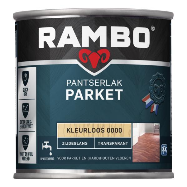 RAMBO PANTSERLAK PARKET TRANSPARANT ZIJDEGLANS KLEURLOOS 250 ML.-LUIJTEN VVZ-Bouwhof shop (6146875424944)