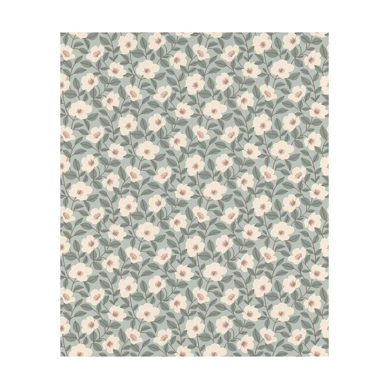 Rasch behang bloem groen blauw-RASCH [BO]-Bouwhof shop