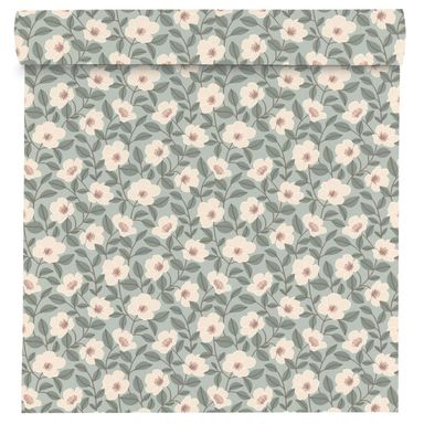 Rasch behang bloem groen blauw-RASCH [BO]-Bouwhof shop