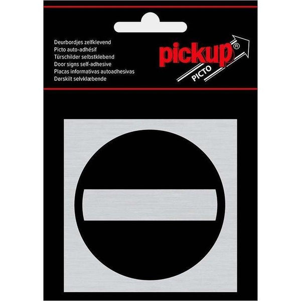 Route Alu Picto 80x80 mm. verboden toegang-PICKUP STICKERS [BO]-Bouwhof shop (6690972434608)