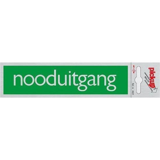 Route Alulook 165x44 mm. Nooduitgang-PICKUP STICKERS [BO]-Bouwhof shop (6690971222192)