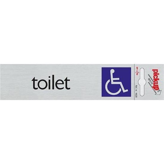 Route Alulook 165x44 mm. Toilet toeg. voor rolstoel-PICKUP STICKERS [BO]-Bouwhof shop (6690971451568)
