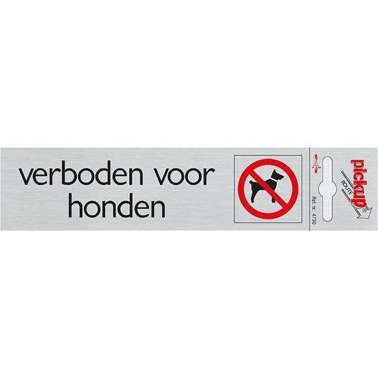 Route Alulook 165x44 mm. Verboden voor honden-PICKUP STICKERS [BO]-Bouwhof shop (6690971517104)