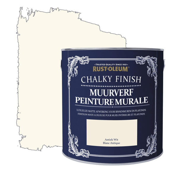 Rust-Oleum Chalky Finish Chalky Finish Muurverf Antiek wit 2.5l-MARTIN MATHYS NV/SA-Bouwhof shop (6644588806320)