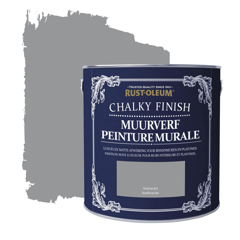 Rust-Oleum Chalky Finish Chalky Finish Muurverf Antraciet 2.5l-MARTIN MATHYS NV/SA-Bouwhof shop (6644588904624)