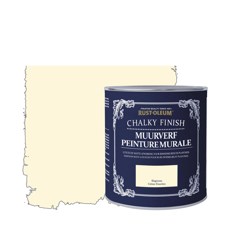 Rust-Oleum Chalky Finish Chalky Finish Muurverf Slagroom 1l-MARTIN MATHYS NV/SA-Bouwhof shop (6644590772400)