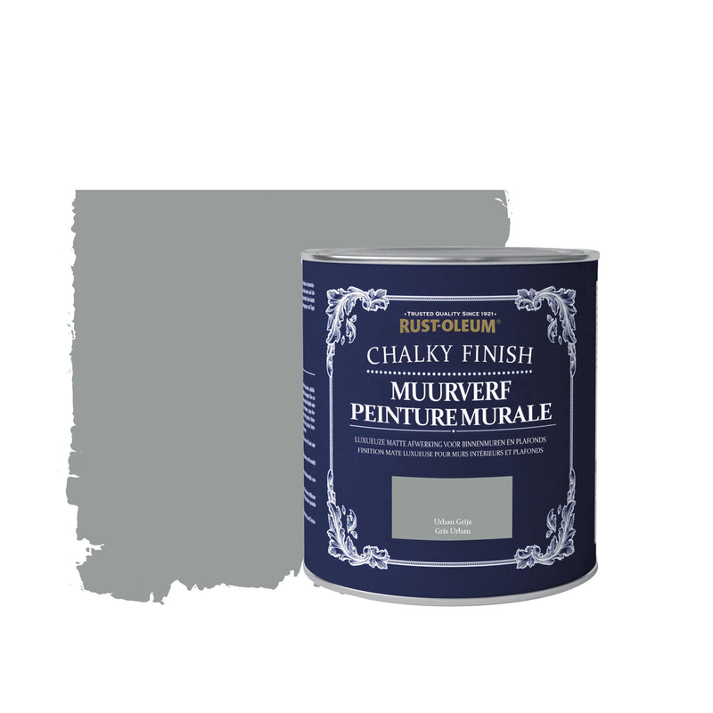 Rust-Oleum Chalky Finish Chalky Finish Muurverf Urban Grijs 1l-MARTIN MATHYS NV/SA-Bouwhof shop (6644590543024)