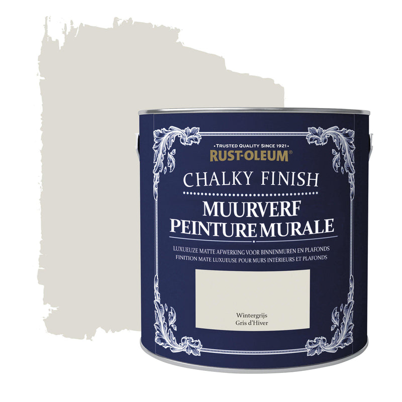 Rust-Oleum Chalky Finish Chalky Finish Muurverf Wintergrijs 2.5l-MARTIN MATHYS NV/SA-Bouwhof shop (6644588937392)