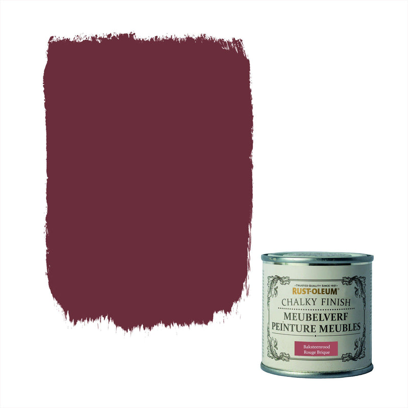 Rust-Oleum Chalky Finish Meubelverf Baksteenrood 125ml-MARTIN MATHYS NV/SA-Bouwhof shop (6644586709168)