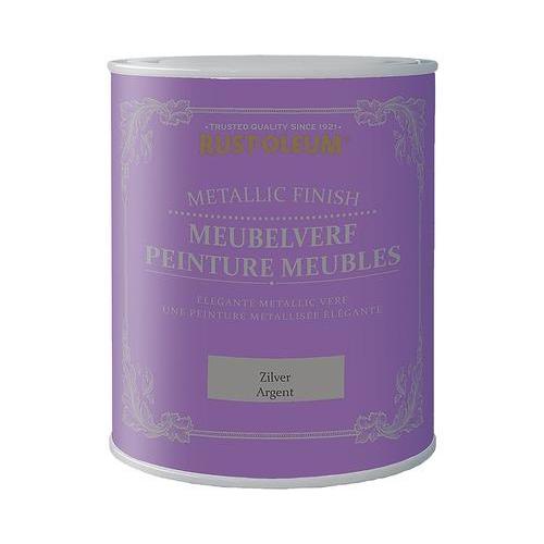 Rust-Oleum Chalky Finish Meubelverf Metallic Zilver 125ml-MARTIN MATHYS NV/SA-Bouwhof shop (6644587724976)