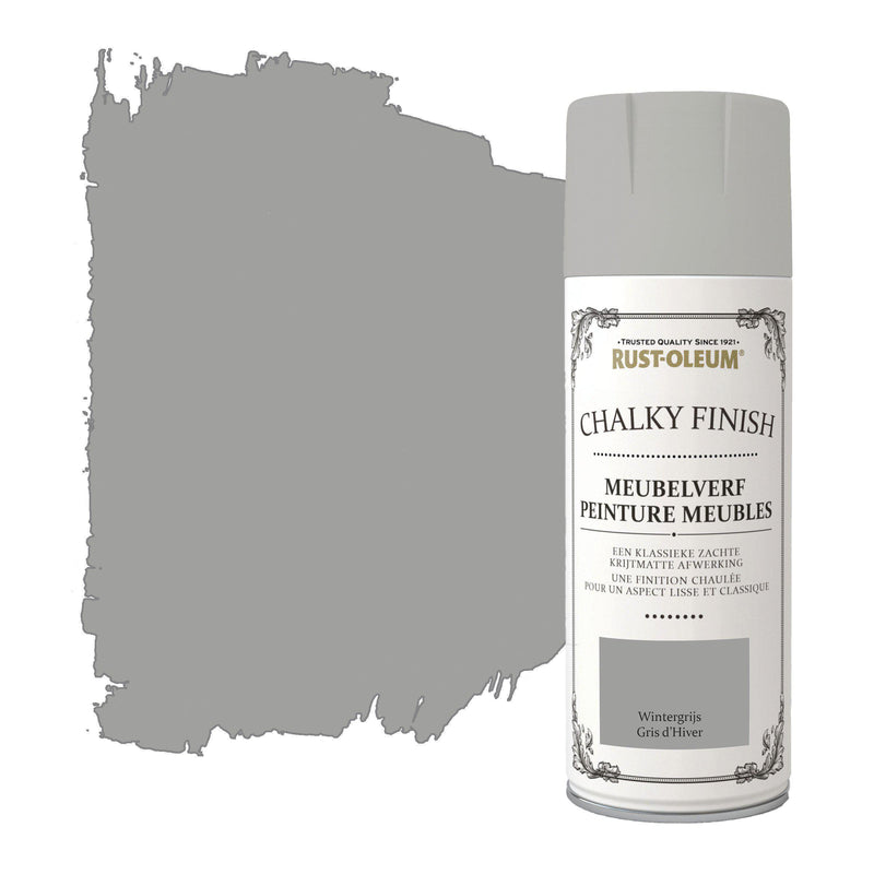 Rust-Oleum Chalky Finish Meubelverf Wintergrijs spuitbus 400ml-MARTIN MATHYS NV/SA-Bouwhof shop (6644588642480)