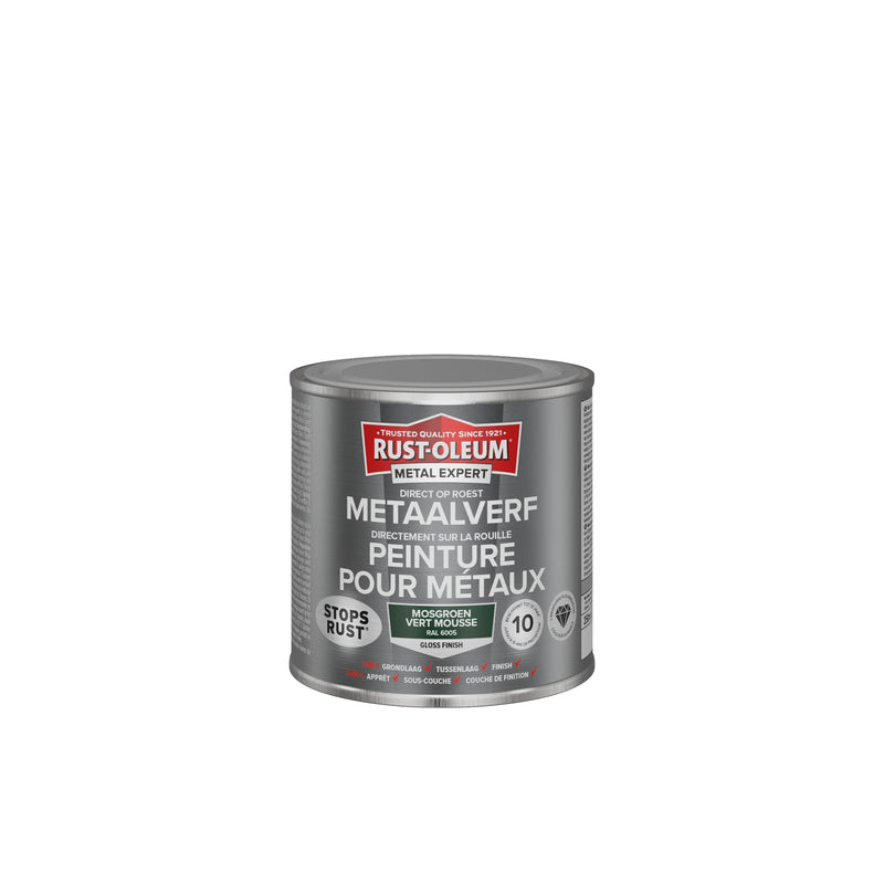 Rust-Oleum Metal Expert metaalverf hoogglans RAL6005 mosgroen 250 ml-MARTIN MATHYS NV/SA-Bouwhof shop