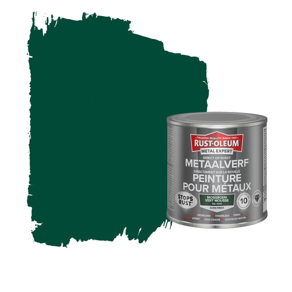 Rust-Oleum Metal Expert metaalverf hoogglans RAL6005 mosgroen 250 ml-MARTIN MATHYS NV/SA-Bouwhof shop