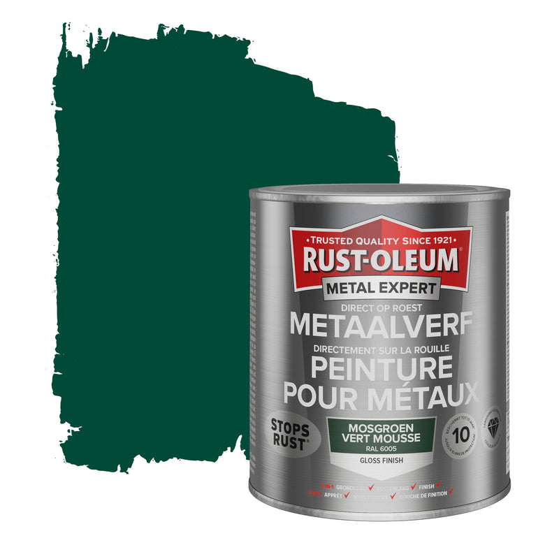 Rust-Oleum Metal Expert metaalverf hoogglans RAL6005 mosgroen 750 ml-MARTIN MATHYS NV/SA-Bouwhof shop