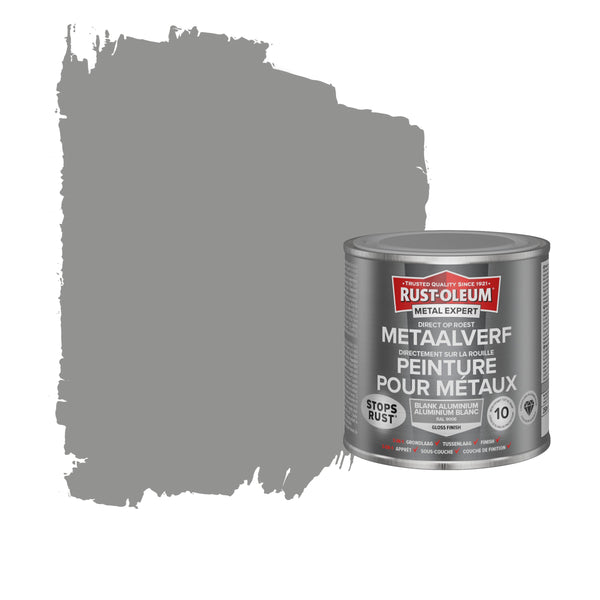 Rust-Oleum Metal Expert metaalverf hoogglans RAL9006 blank Aluminium 250 ml-MARTIN MATHYS NV/SA-Bouwhof shop