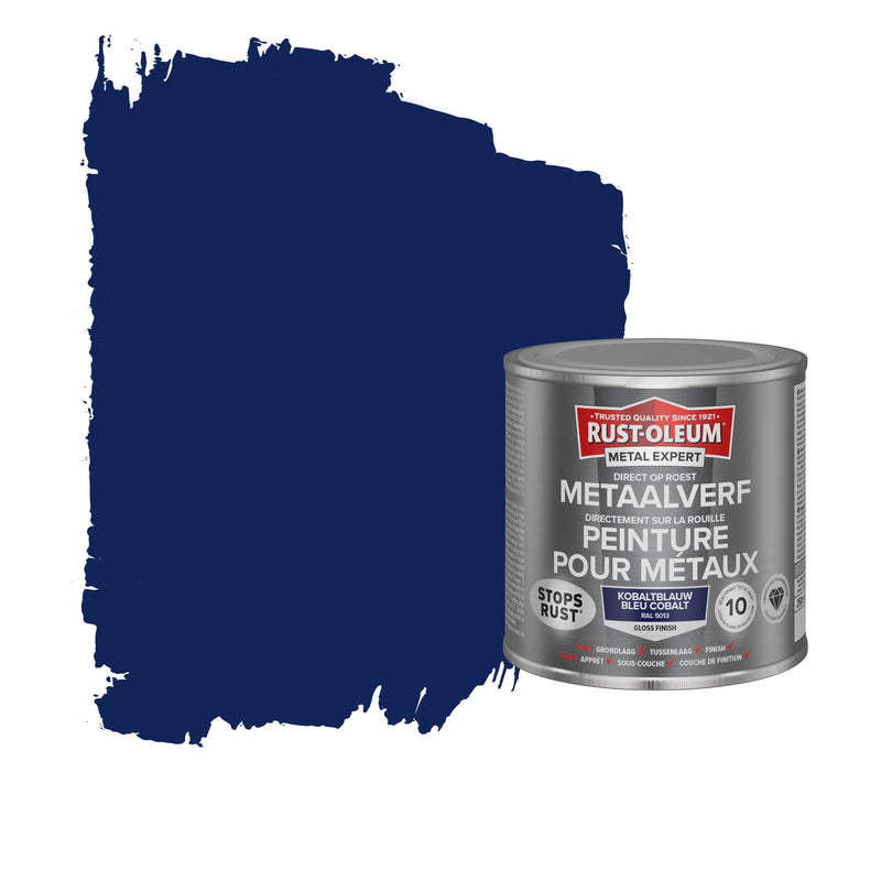 Rust-Oleum Metal metaalverf hoogglans RAL5013 kobaltblauw 250 ml-MARTIN MATHYS NV/SA-Bouwhof shop