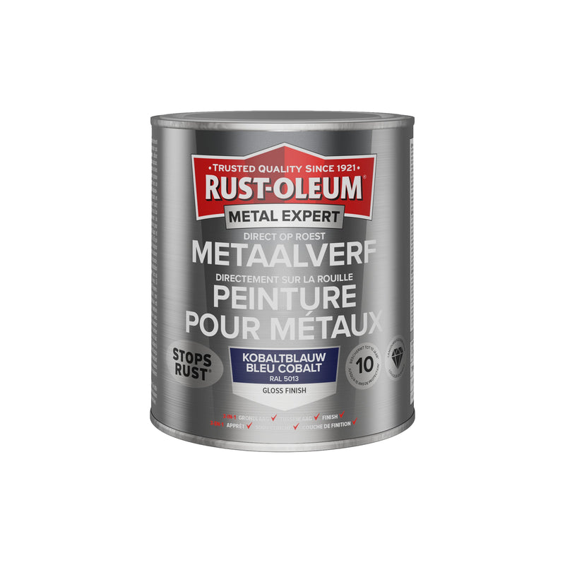 Rust-Oleum Metal metaalverf hoogglans RAL5013 kobaltblauw 750 ml-MARTIN MATHYS NV/SA-Bouwhof shop